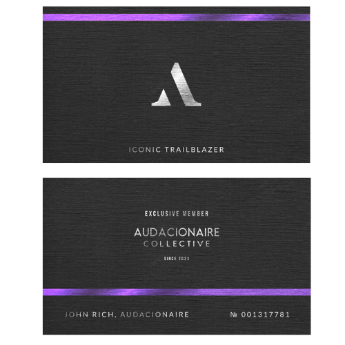 Iconic Trailblazer Audacionaire Membership Card